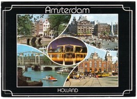 Holland Netherlands Postcard Amsterdam Multi View - £2.21 GBP