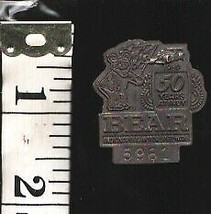 Indianapolis 500 Pin Back Pit Badge Bronze 1980-Bear-50 years at Indy-Badge #... - £47.19 GBP
