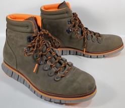 Cole Haan Zerogrand Waterproof Wren Nubuck Leather Hiker Boots Men&#39;s 11.5M Brown - £53.10 GBP