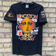 Kingston Mines Chicago 2 Sided 100% Cotton Black Blues T-Shirt Size S - $24.22