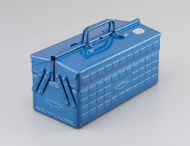 Tool Box With 2 Cantilever Tray Blue NEW - £152.99 GBP