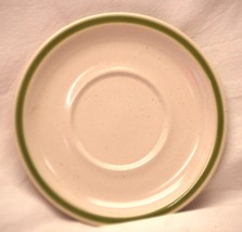 Meadowbrook Stoneware Saucer Green Band Japan - $9.89