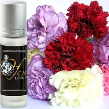 Fresh Carnations Premium Scented Roll On Perfume Fragrance Oil Vegan - £10.22 GBP+