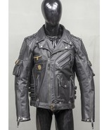 KMAX Men's Genuine Cowhide Premium Leather Motorcycle Biker Top Leather ... - $179.99+