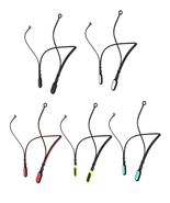 5 Pack Earplugs Cord Lanyard Neckband Safety Strap Black White Red Yello... - $353.31 MXN