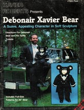 Stuffed Soft Sculpture Debonair Xavier Roberts 26&quot; Tuxedo Bear Sew Pattern - £14.32 GBP