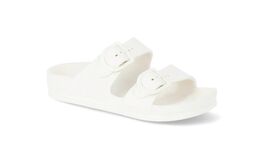 Women's White No Boundaries Two Buckle EVA Slide Sandals size 7. NWT - €8,43 EUR