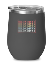 Wine Glass Tumbler Stainless Steel 
 Funny Broadway  - £23.87 GBP