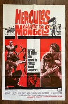 *HERCULES AGAINST THE MONGOLS (1963) Hercules Fights Genghis Khan&#39;s Thre... - $75.00