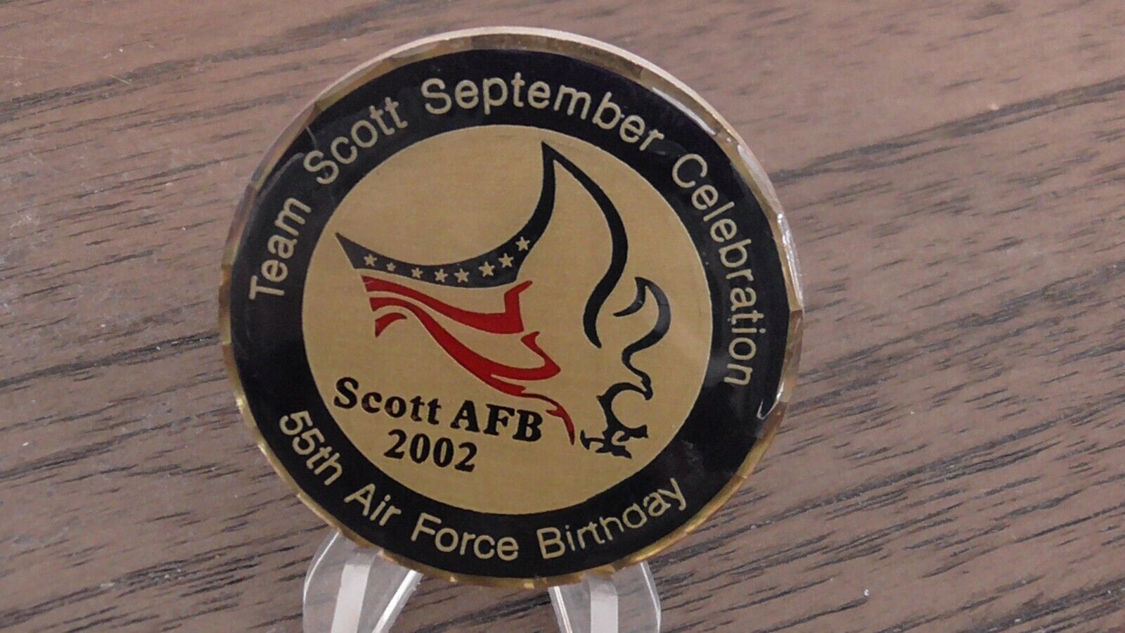USAF Scott AFB 55th Air Force Birthday September 2002 Challenge Coin #753U - $8.90
