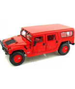 1:27 Maisto Orange/Red Hummer H1 4 Door Wagon Diecast Pre-Owned - $10.00