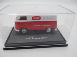 Coca-Cola Motor City 1962 Volkswagen Cargo Van VW Die Cast Model 1:72 Scale Red - £6.57 GBP