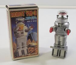 *C4) 1985 Masudaya Lost in Space B-9 Robot YM-3 Plastic Walking Wind Up ... - $69.36 CAD