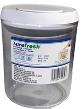 Surefresh Reusable Round 2.3Cup/18.6oz Container W Pop Top For Tight Sea... - $26.24 CAD