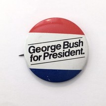 George Bush for President Presidential Election Campaign Button Pin 1.5&quot; - £6.39 GBP