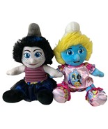 2 Build A Bear Smurfette Vexy Smurf Movie Lot Stuffed Plush Doll Toys BA... - £35.90 GBP