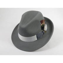 Bruno Capelo Hat Australian Wool Crushable Fedora Manhattan MA500 Gray image 2
