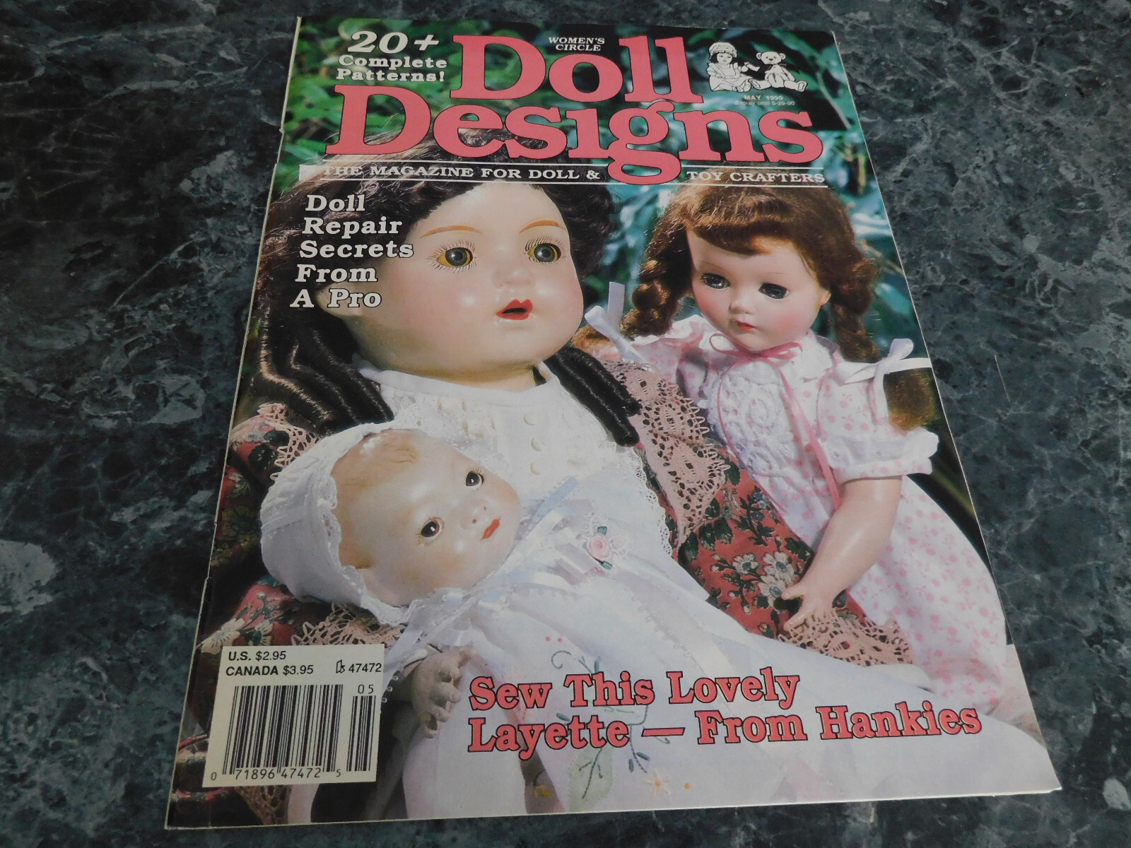 Women&#39;s Circle Doll Designs Magazine May 1990 - $2.99