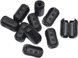 Topnisus [Pack of 10] Clip-On Ferrite Core Ring Bead Anti-Interference High-Freq - £11.09 GBP