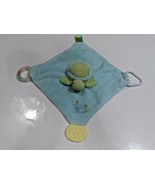 Stephan Baby Turtle Green Lovey Security Baby Blanket Rattle Teether Active - €7,47 EUR