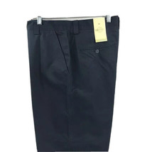 Godbody Men&#39;s Navy Blue Pants Flat Front 100% Cotton Lightweight Sizes 3... - £15.46 GBP