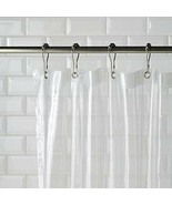 Clear Magnetized Shower Curtain Liner Mildew Resistant with Metal Grommets - £6.22 GBP