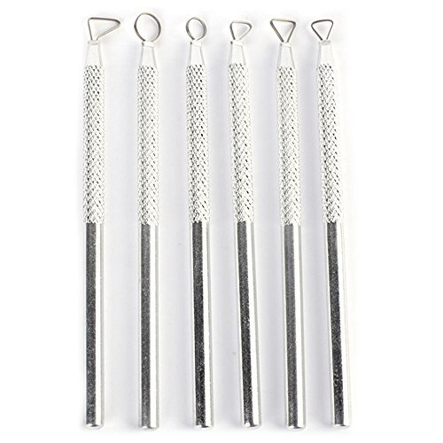 Bluemoona 6 pcs - Aluminum Clay Sculpture Sculpting Tool Cutter Metal Tools Set