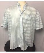 Men&#39;s DOCKERS Multi-Color Cotton Plaid Button Front Dress Shirt XXL Whit... - $17.92 CAD
