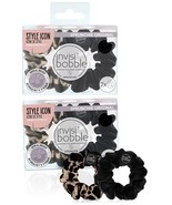 Lot of 2 invisibobble Sprunchie Spiral Hair Ring - True Black &amp; Purrfect... - $13.85