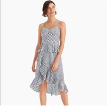 NWT jcrew silk gingham dress size 6 - £50.63 GBP