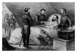 The Death Of Stonewall Jackson Confederate Civil War General 4X6 Photo - £6.36 GBP