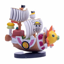 mini solid PVC pirate boat tabletop decoration ornament toy - $9.00