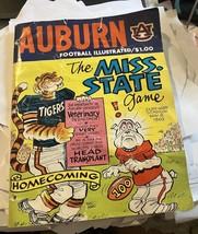 Auburn Tigers vs. Miss State Bulldogs Football Game Program on Nov 8, 1969 - $148.47 MXN