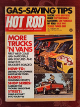 Rare HOT ROD Car Magazine February 1974 Trucks Vans West Coast Nationals - $21.60