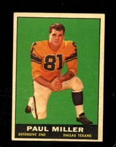 1961 Topps #137 Paul Miller Ex Texans *X98388 - $5.39