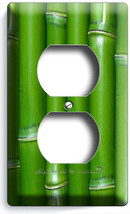 Lucky Green Bamboo Duplex Outlet Wall Plate Room Home Bedroom Feng Shui Decor - £8.23 GBP