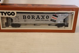 HO Scale Tyco, 3 Bay Covered Hopper, Boraxo, Silver, #61385 - £23.54 GBP