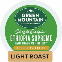 Green Mountain Ethiopia Supreme Coffee 24 to 144 Count Keurig K cups Pick Size  - £22.29 GBP+