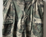 Wrangler Relaxed Fit Cargo Shorts Mens Size 42 Green Army Camo  Canvas P... - £11.00 GBP