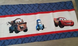 Cars Disney-Pixar 1 Window Valance 60&quot; x 15&quot; Cotton Lighting McQueen ToM... - £18.16 GBP