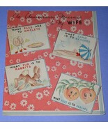 VINTAGE ANNIVERSAY GREETING CARD 1940&#39;S 3D POP-UP TO MY WIFE SCRAPBOOKING - $27.34 CAD