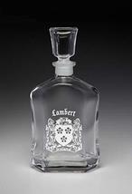 Lambert Irish Coat of Arms Whiskey Decanter (Sand Etched) - £37.20 GBP