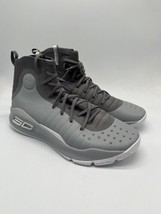 Under Armour Curry 4 Grey Basketball Shoes 1298306-107 Men&#39;s Size 13 - £157.37 GBP
