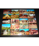 20 Vntg POSTCARDs Native American Indian Navajo Menominee Kiowa Koshare ... - $234.55 MXN