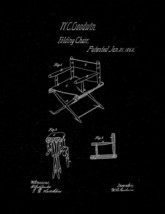 Folding Chair Patent Print - Black Matte - £6.23 GBP+