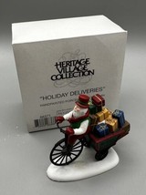 Heritage Village Dept 56  Holiday Deliveries Elf on Bike Packages in Bin #56371 - $18.66