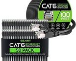 GearIT 50Pack 1.5ft Cat6 Ethernet Cable &amp; 100ft Cat6 Cable - £170.26 GBP