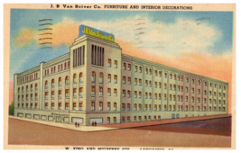 J B Sciver Co Furniture Lancaster PA Department Store Postcard Posted 1954 - £11.61 GBP