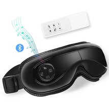 VEVOR Eye Massager with Heat &amp; Remote Eye Care Device 5 Modes Bluetooth ... - $80.99