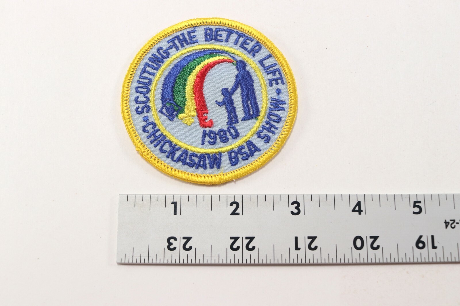 ERROR 1980 Better Life Show Chickasaw Council Boy Scouts of America BSA Patch Item image 4